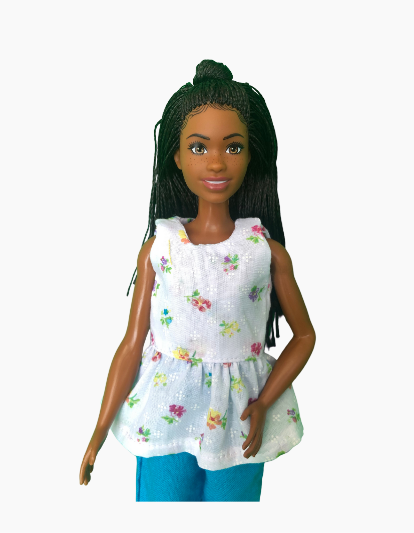 Peplum Tops | Floral Collection | Fits Barbie Dolls 29cm