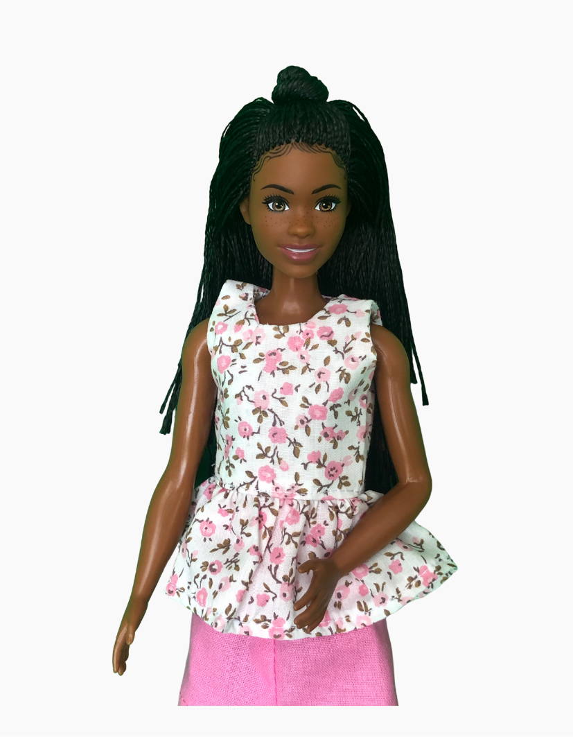 Peplum Tops | Floral Collection | Fits Barbie Dolls 29cm