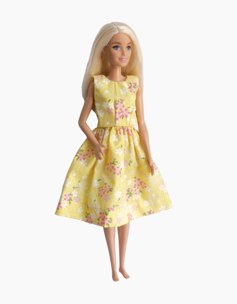 Dress | Floral Collection | Fits Barbie Doll 29cm