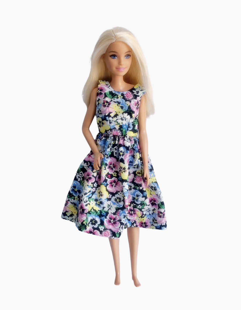 Dress | Floral Collection | Fits Barbie Doll 29cm