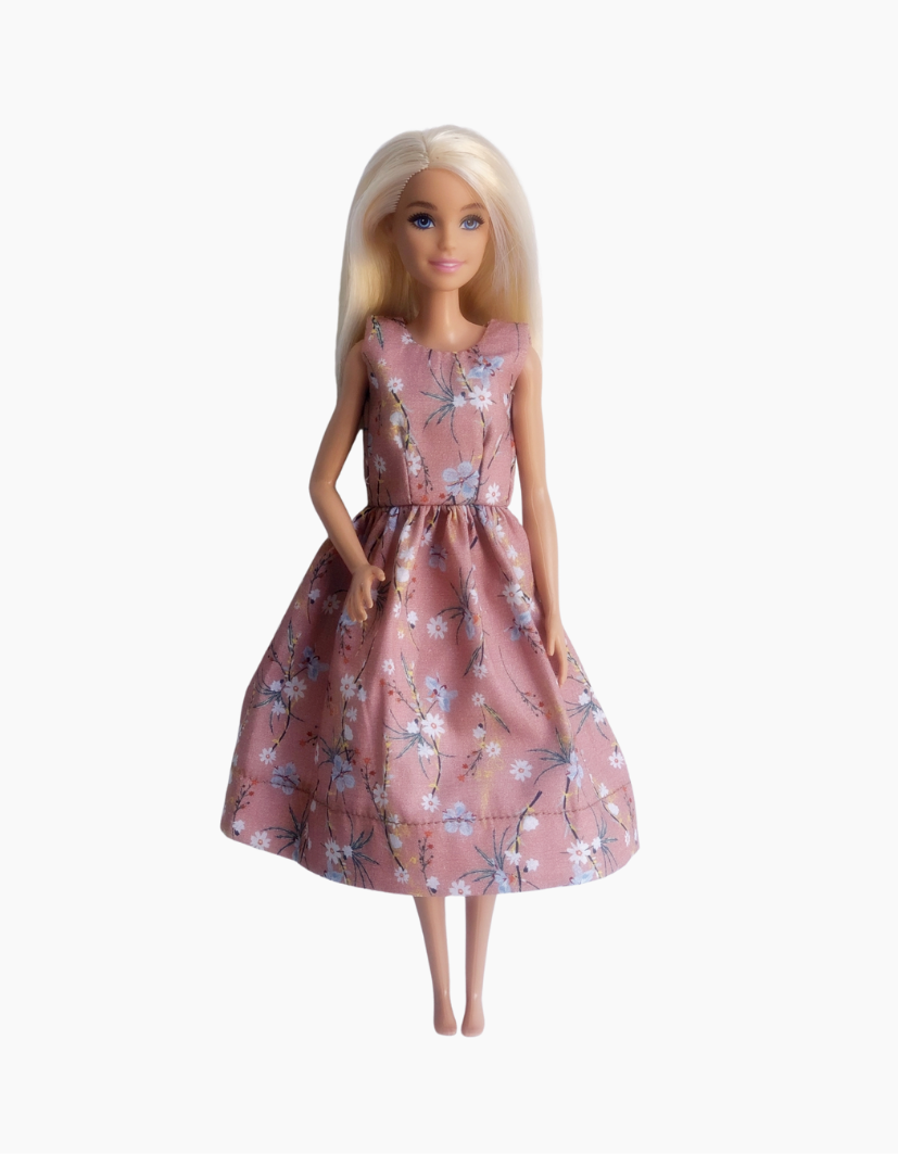 Dress | Floral Collection | Fits Barbie Doll 29cm