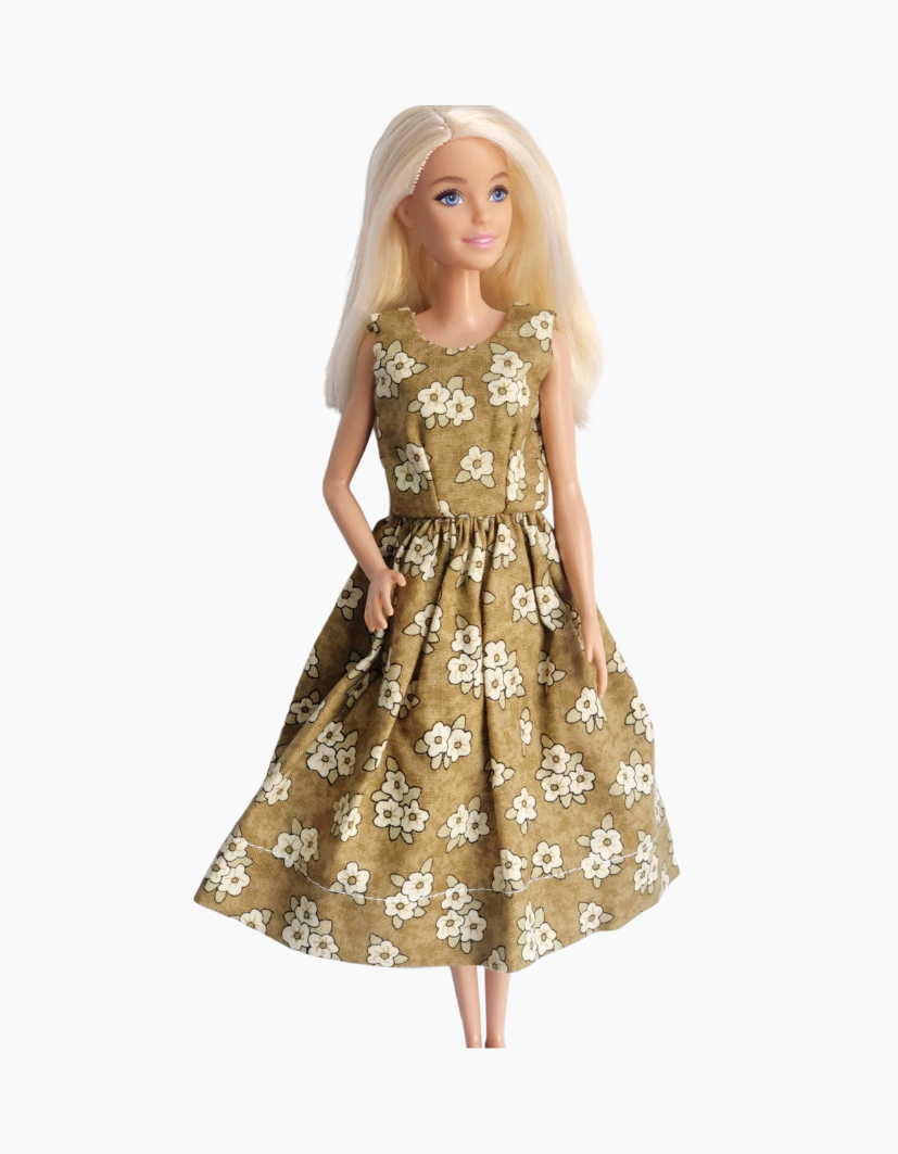 Dress | Floral Collection | Fits Barbie Doll 29cm