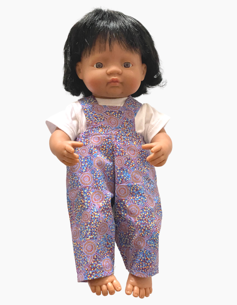 Overalls | Indigenous Collection | Boys & Girls | Fits Miniland Doll 38cm