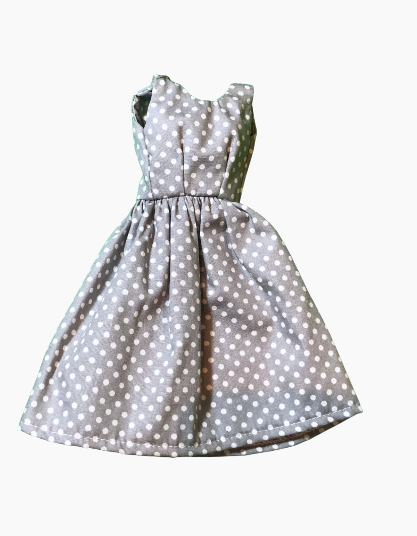 Dress | Gingham & Spots Collection | Fits Barbie Doll 29cm