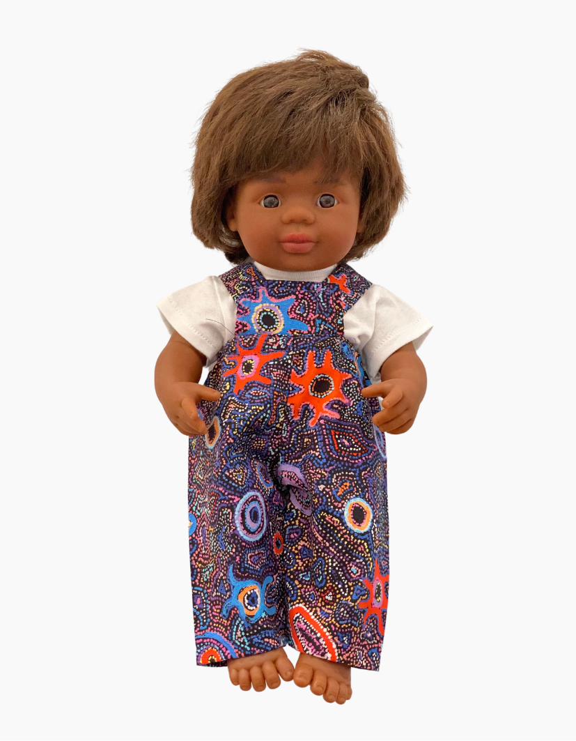 Overalls | Indigenous Collection | Boys & Girls | Fits Miniland Doll 38cm