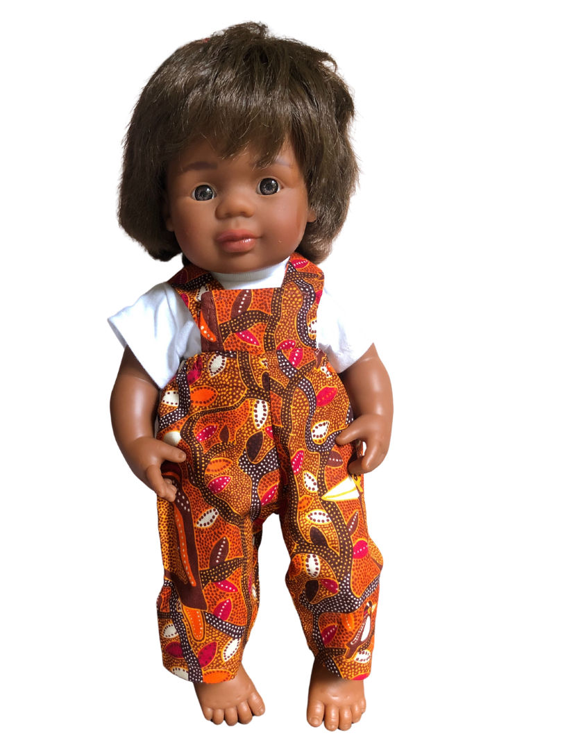 Overalls | Indigenous Collection | Boys & Girls | Fits Miniland Doll 38cm