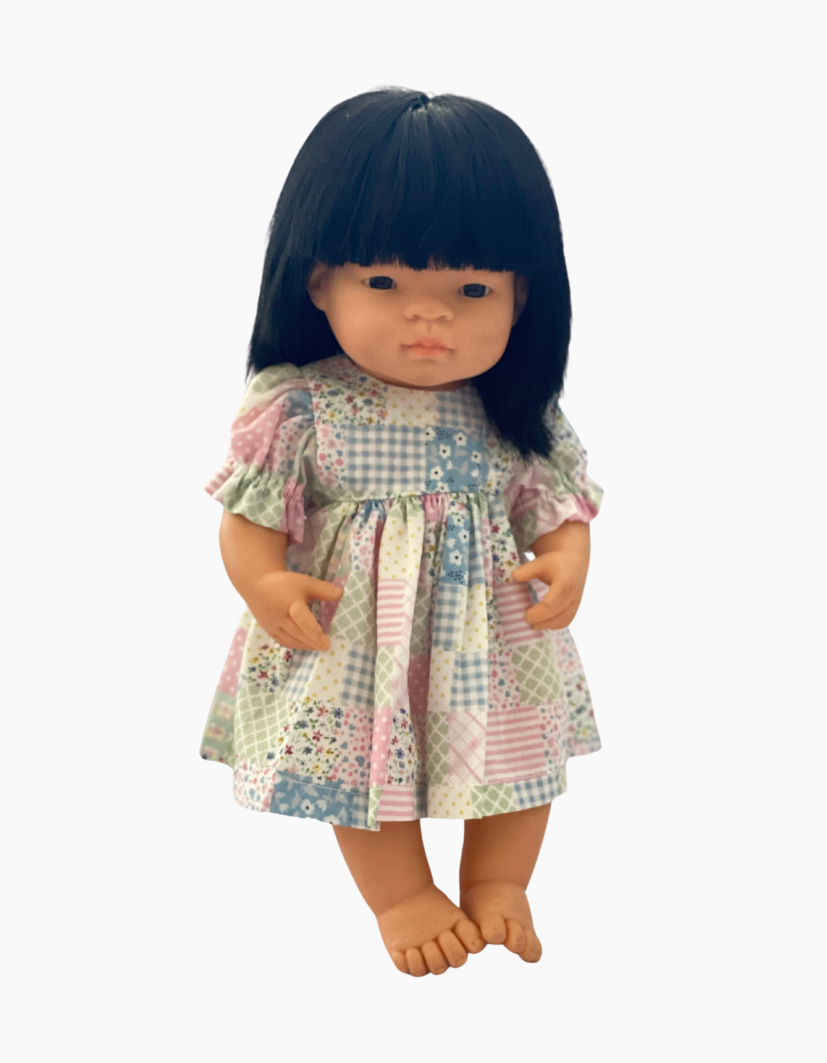 Dress | Patterned Collection | Fits Miniland Doll 38cm