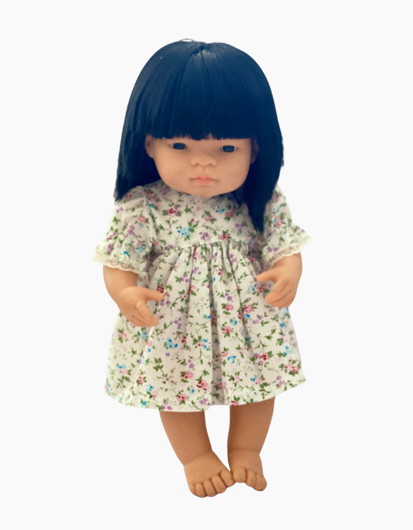 Dress | Floral Collection | Fits Miniland Doll 38cm