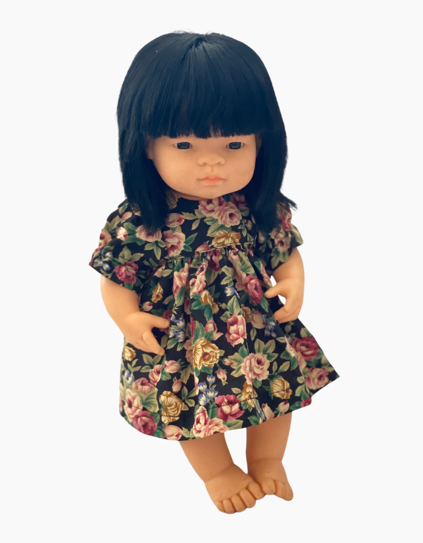 Dress | Floral Collection | Fits Miniland Doll 38cm