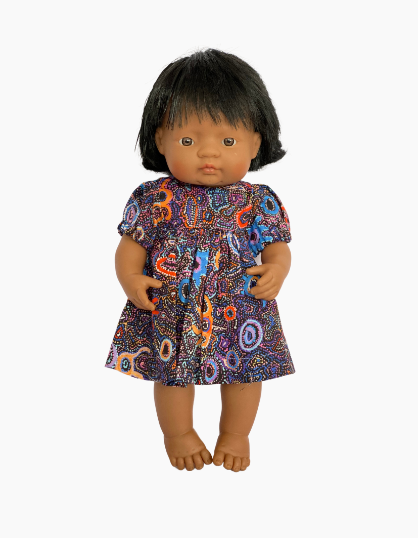 Dress | Indigenous Collection | Fits Miniland Doll 38cm