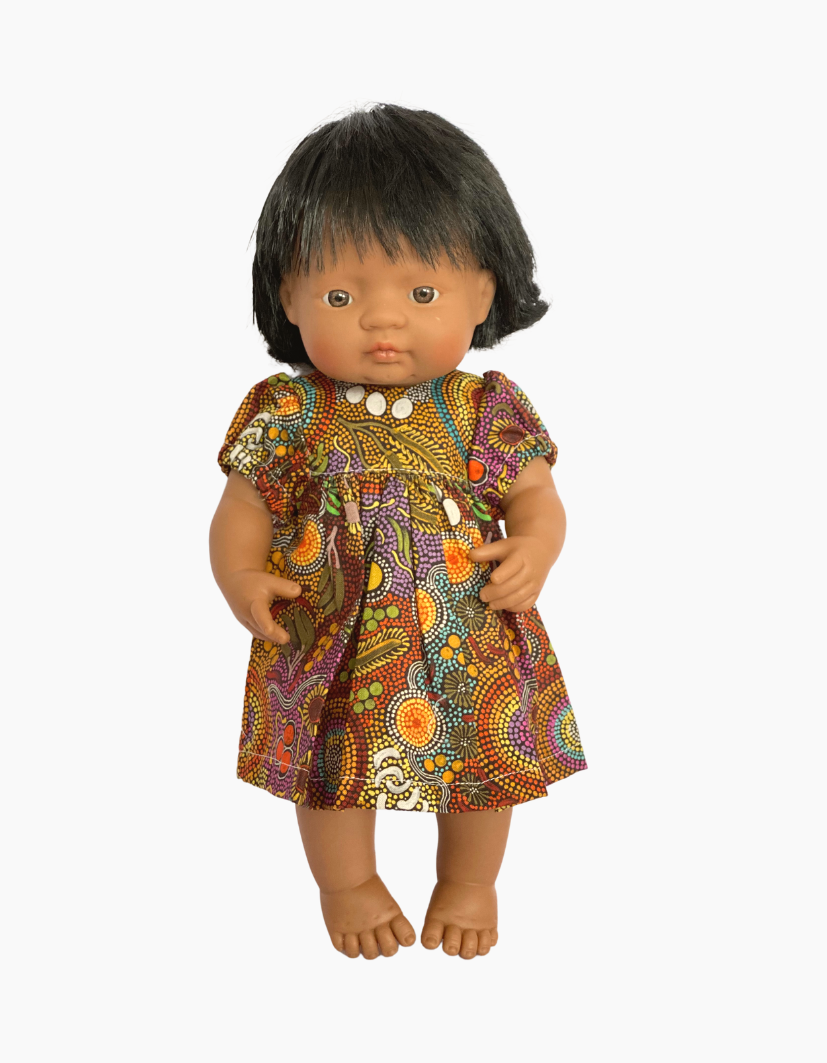 Dress | Indigenous Collection | Fits Miniland Doll 38cm