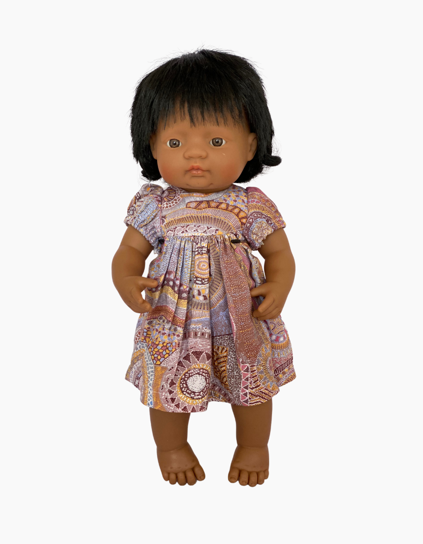 Dress | Indigenous Collection | Fits Miniland Doll 38cm