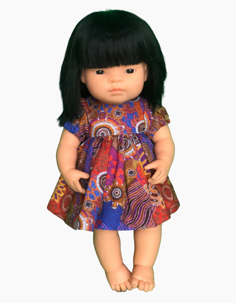 Dress | Indigenous Collection | Fits Miniland Doll 38cm