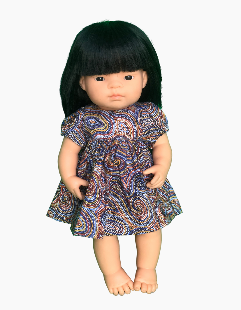 Dress | Indigenous Collection | Fits Miniland Doll 38cm