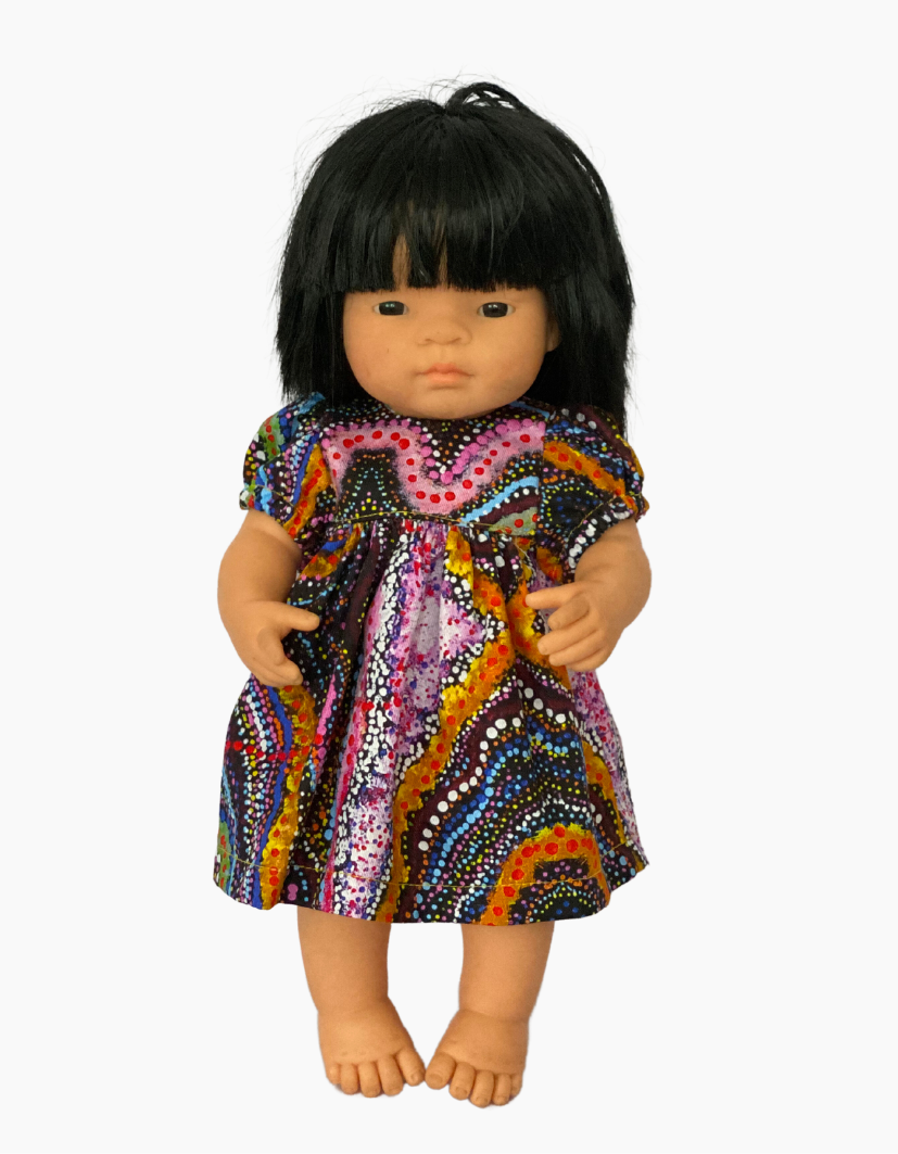 Dress | Indigenous Collection | Fits Miniland Doll 38cm