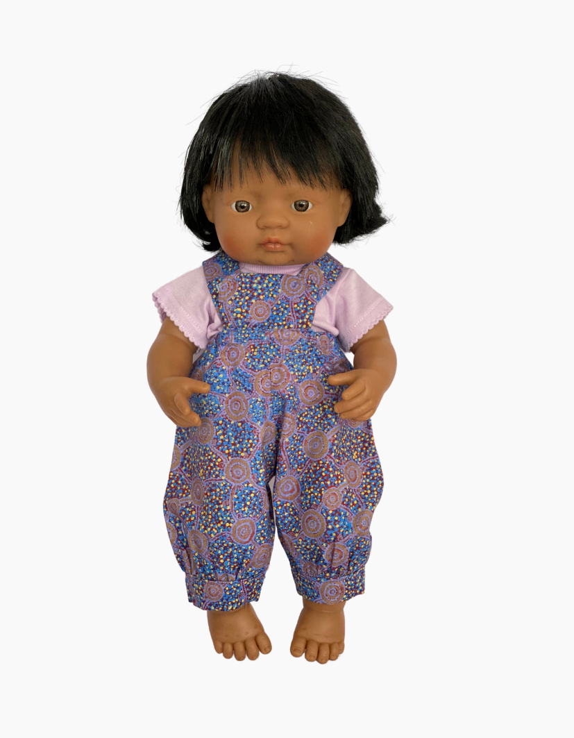 Overalls | Indigenous Collection | Boys & Girls | Fits Miniland Doll 38cm