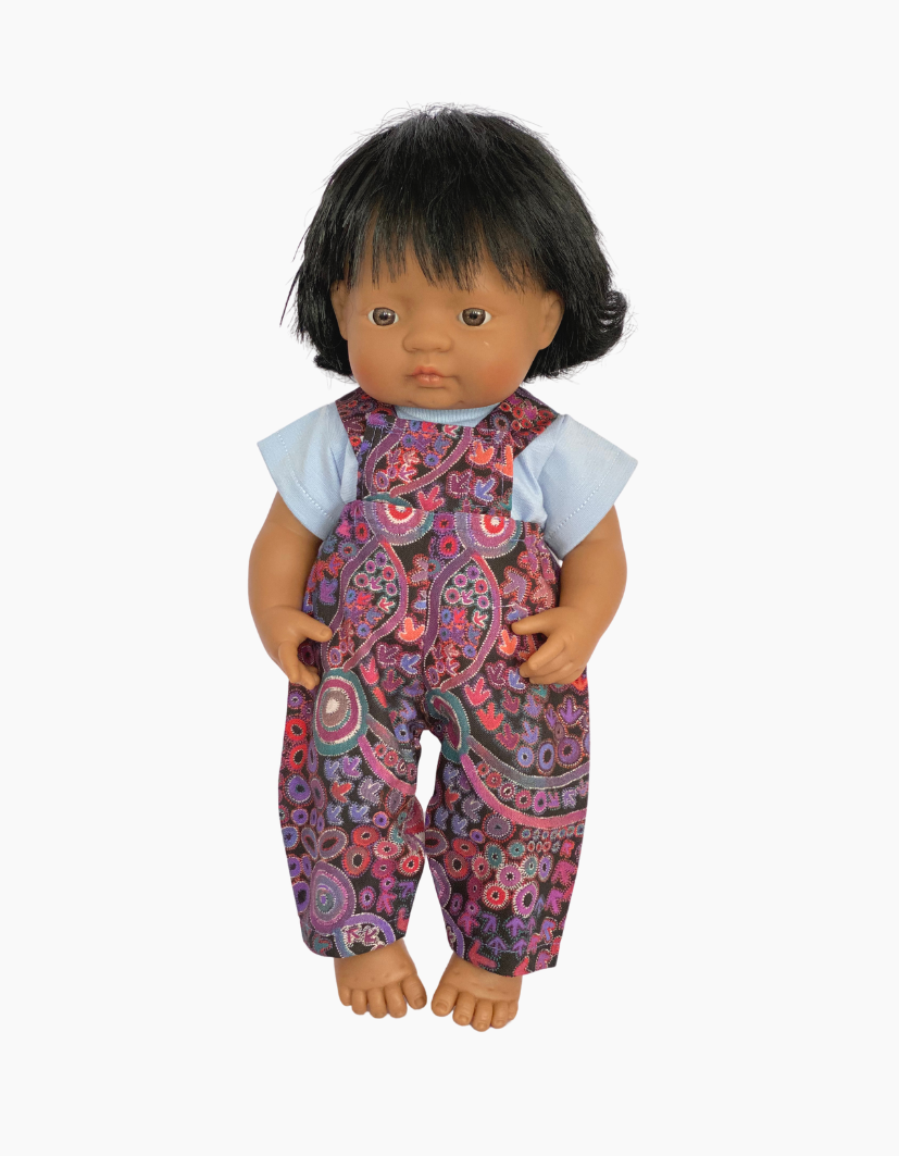 Overalls | Indigenous Collection | Boys & Girls | Fits Miniland Doll 38cm