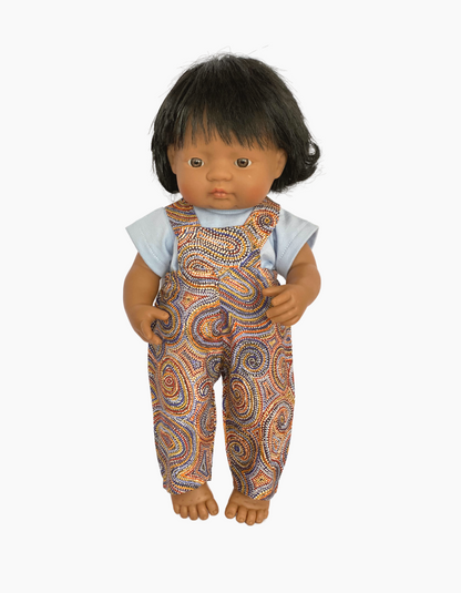 Overalls | Indigenous Collection | Boys & Girls | Fits Miniland Doll 38cm