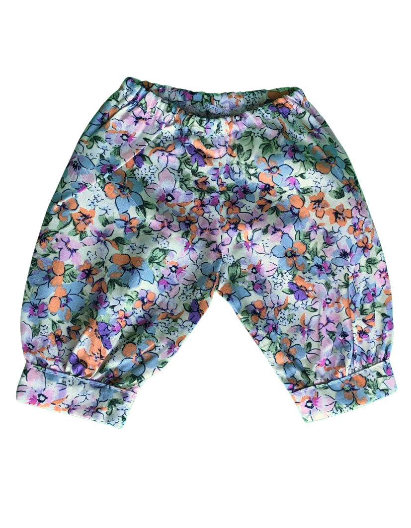 Cuffed Pants | Floral Collection | Fits Miniland Doll 38cm