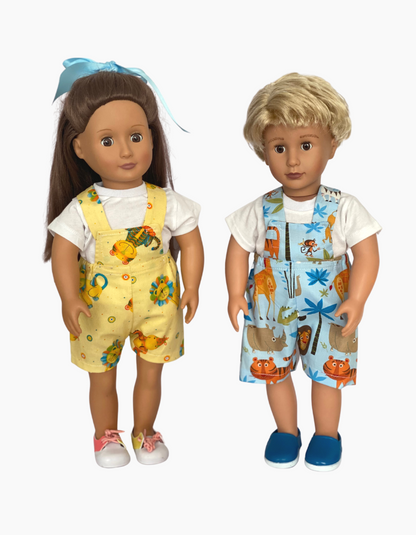 Shortalls | Assorted colours | Boys & Girls | Fits Our Generation 45cm Doll