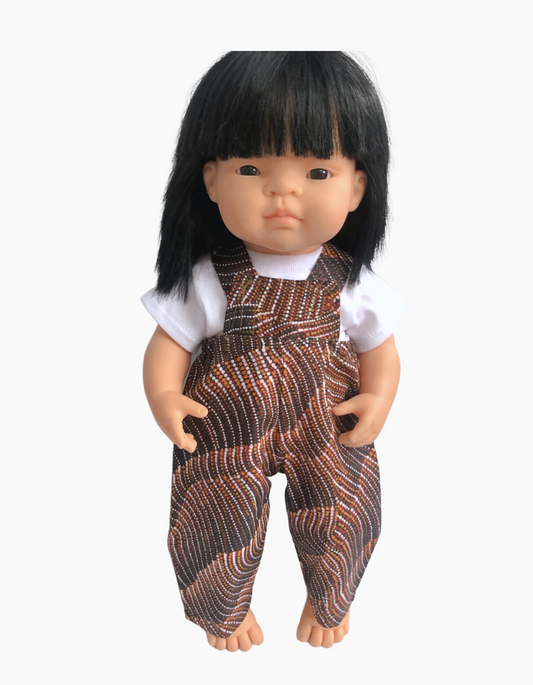 Overalls | Indigenous Collection | Boys & Girls | Fits Miniland Doll 38cm