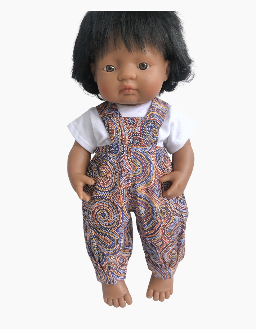 Overalls | Indigenous Collection | Boys & Girls | Fits Miniland Doll 38cm