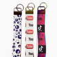 Socials Collection | Wristlet | Key Ring | Bag Tag | Free Shipping