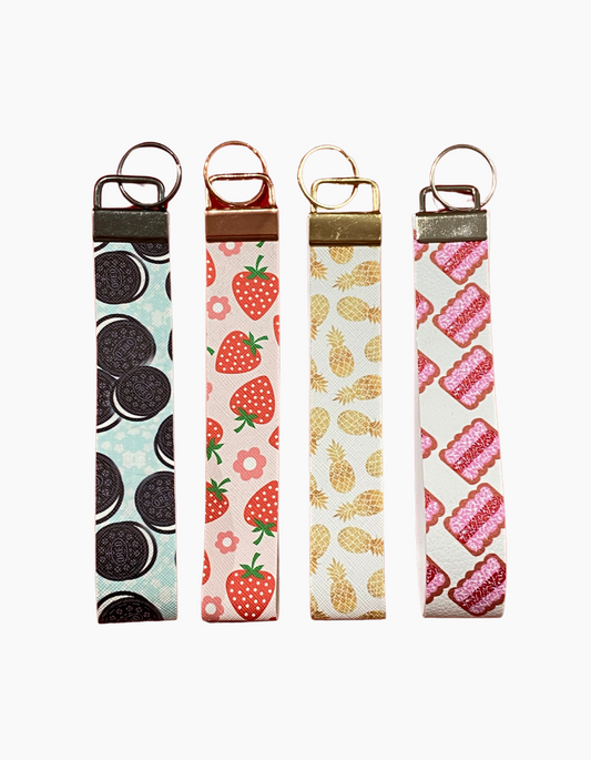 Food - Fruit & Treats Collection | Wristlet | Key Ring | Bag Tag | Free Shipping