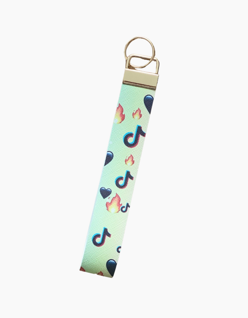 Socials Collection | Wristlet | Key Ring | Bag Tag | Free Shipping