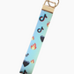 Socials Collection | Wristlet | Key Ring | Bag Tag | Free Shipping