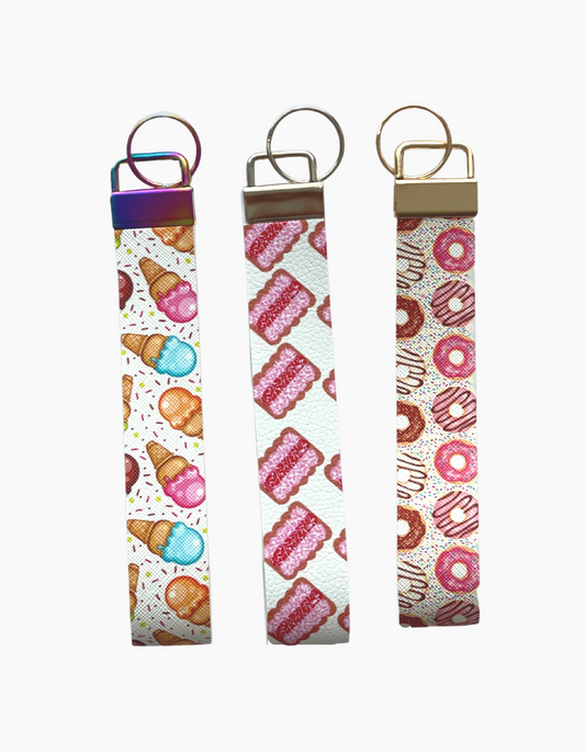 Food - Fruit & Treats Collection | Wristlet | Key Ring | Bag Tag | Free Shipping