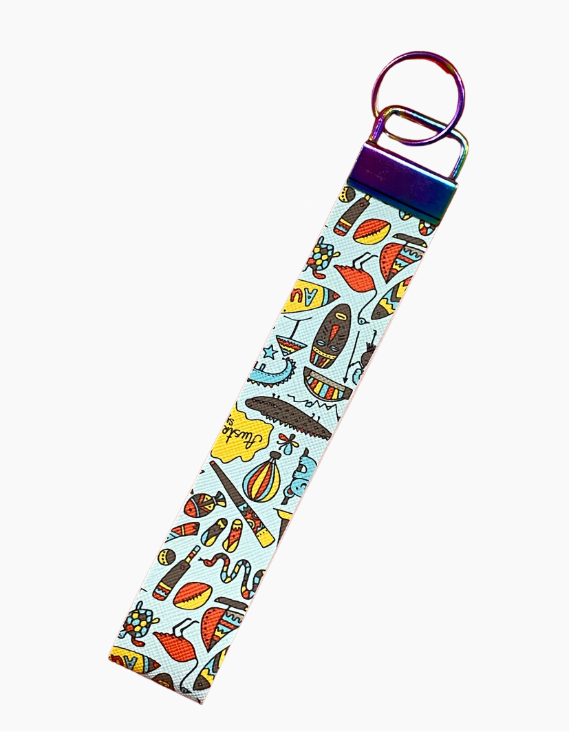 Australiana Collection | Wristlet | Key Ring | Bag Tag | Free Shipping